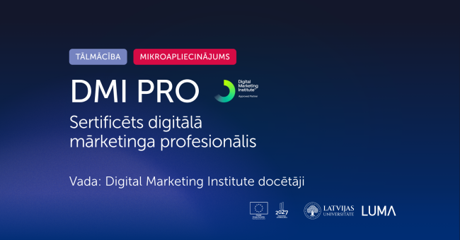 DMI Pro Sertificēts digitālā mārketinga profesionālis