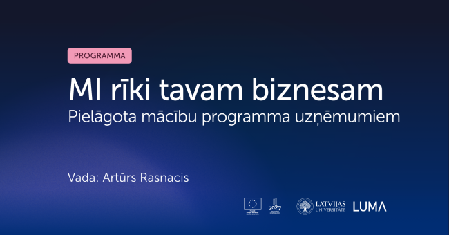 MI rīki tavam biznesam | Pielāgota mācību programma uzņēmumiem