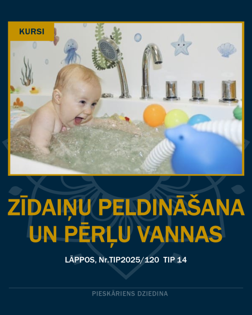 Zīdaiņu peldināšana un pērļu vannas
