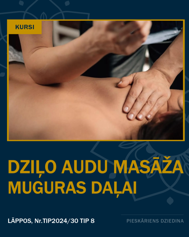 DZIĻO AUDU MASĀŽA MUGURAS DAĻAI 