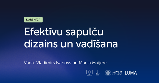 Efektīvu sapulču dizains un vadīšana