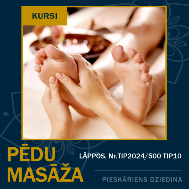 Pēdu masāža 2026 augusts
