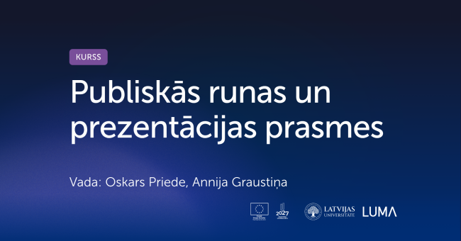 Publiskās runas un prezentācijas prasmes