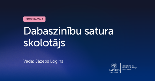 Dabaszinību satura skolotājs