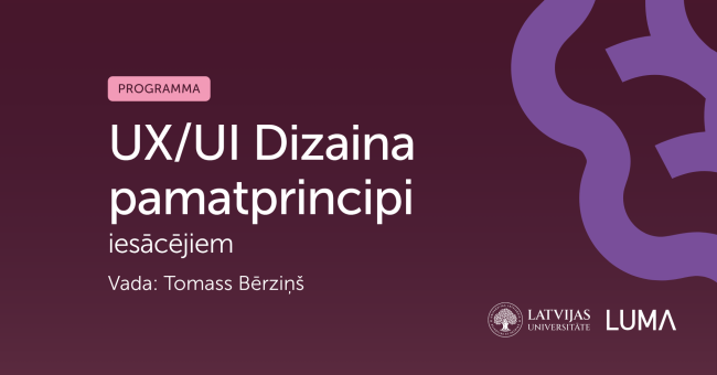UX/UI Dizaina pamatprincipi iesacejiem