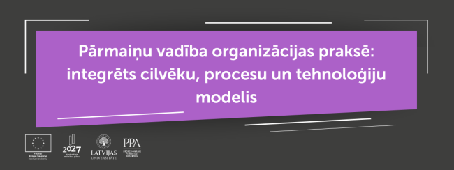 Pārmaiņu vadība organizācijas praksē