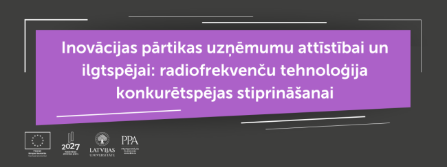 Radiofrekvenču tehnoloģija konkurētspējas stiprināšanai