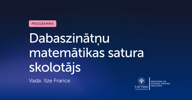Dabaszinātņu matemātikas satura skolotājs