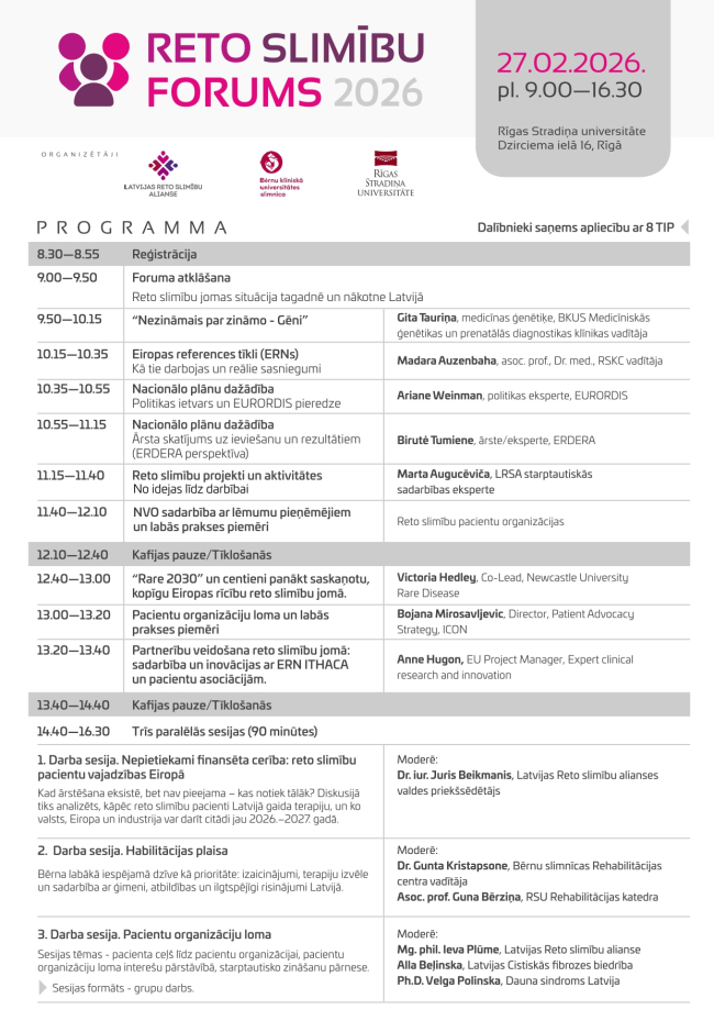 Reto slimību forums 2026