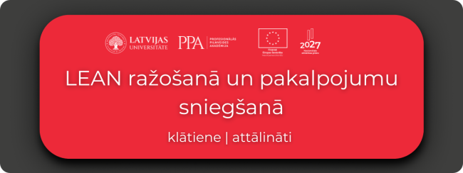 LU PPA LEAN ražošanā un pakalpojumu sniegšanā