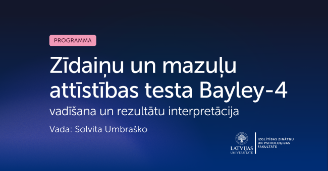 Bayley-4 testa vadīšana