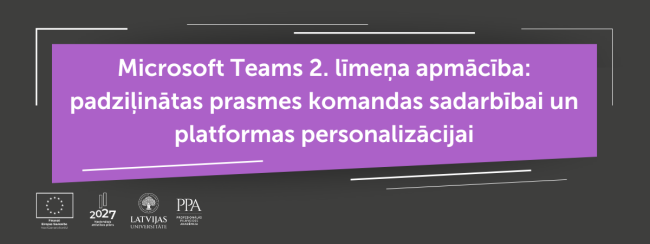 Microsoft Teams 2. līmeņa apmācība