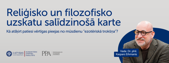 LU PPA Reliģisko un filozofisko uzskatu salīdzinošā karte