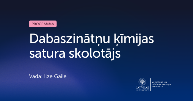Dabaszinātņu ķīmijas satura skolotājs