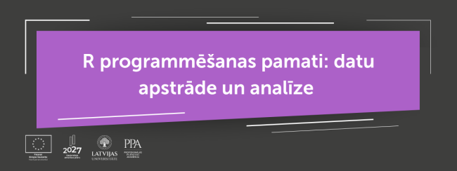 R programmēšanas pamati