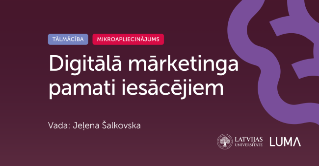 Digitālā mārketinga pamati iesācējiem | Tālmācība