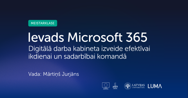Ievads Microsoft 365 | Digitālā darba kabineta izveide