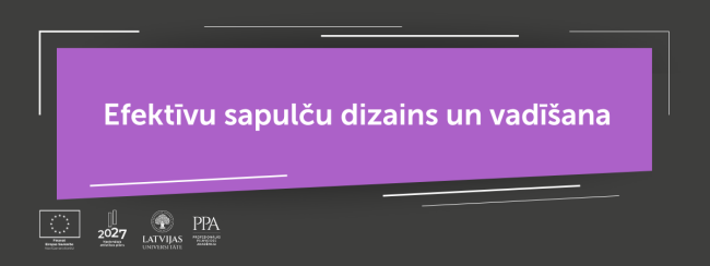 Efektīvu sapulču dizains un vadīšana
