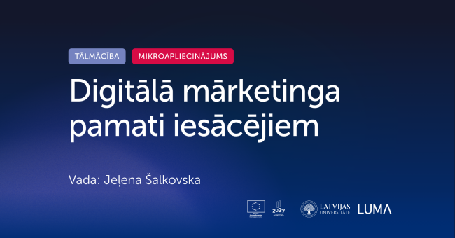 Digitālā mārketinga pamati iesācējiem | Tālmācība