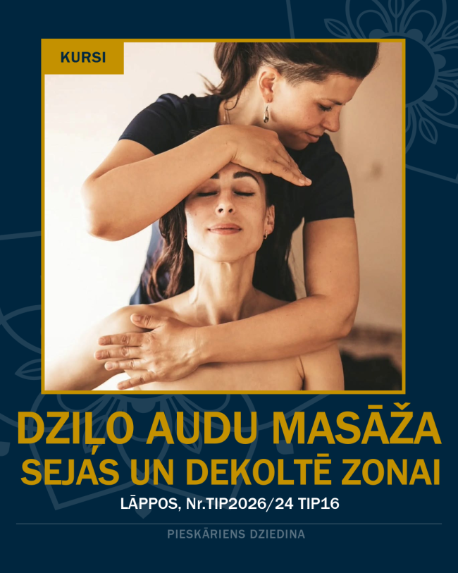 Dziļo audu masāža sejas un dekoltē zonai 